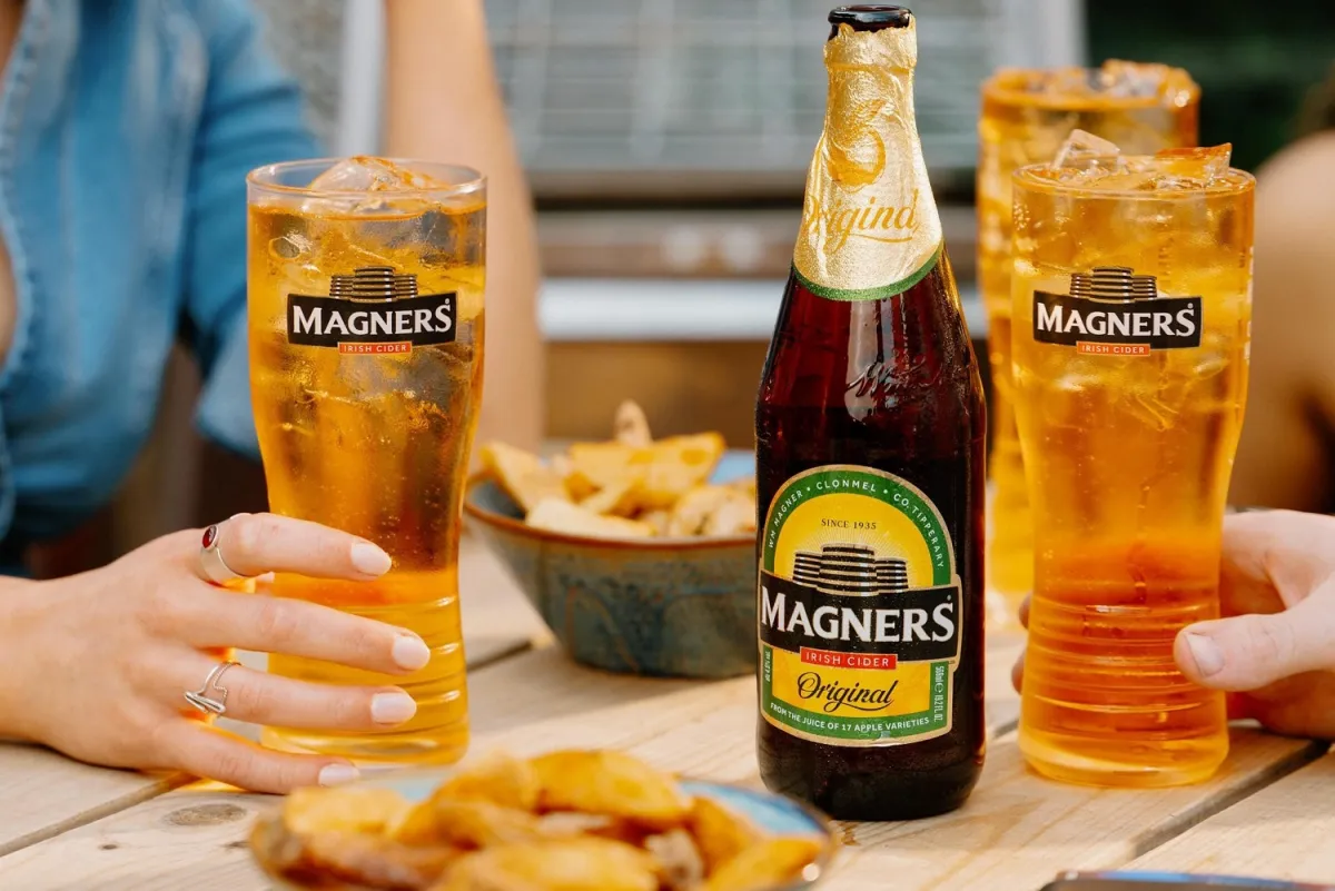 Magners cider poured over ice