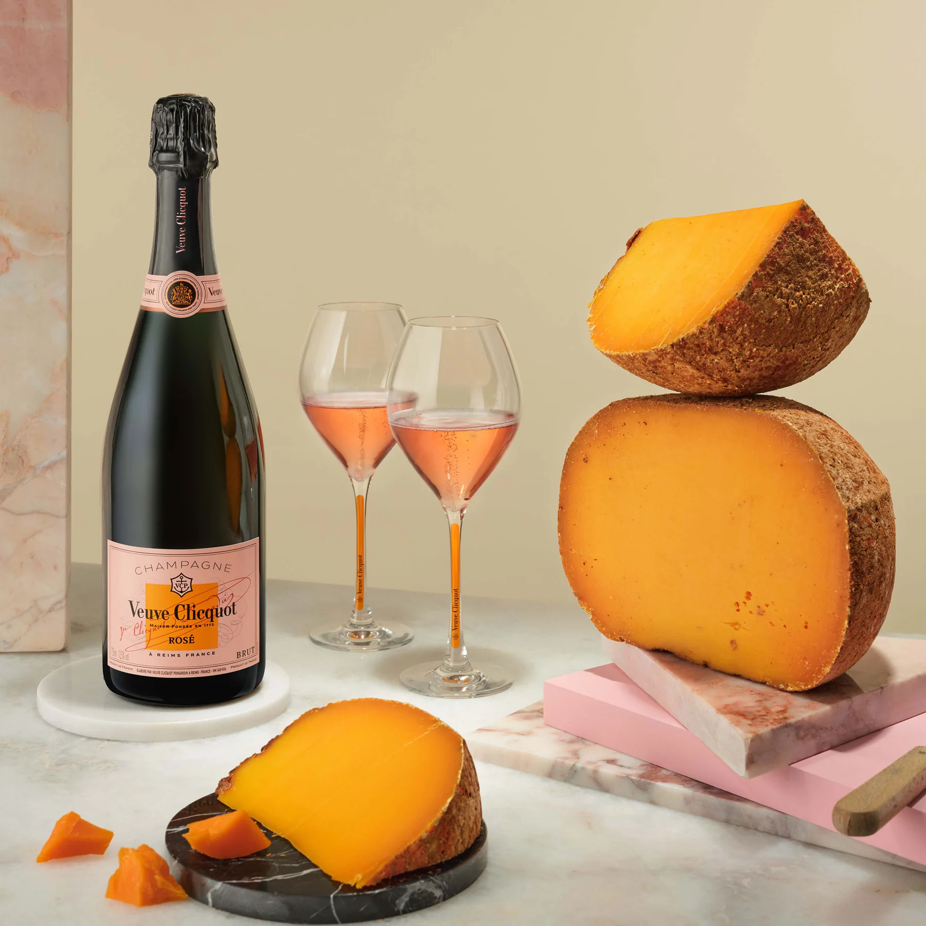 Veuve Clicquot Ros&eacute; served chilled