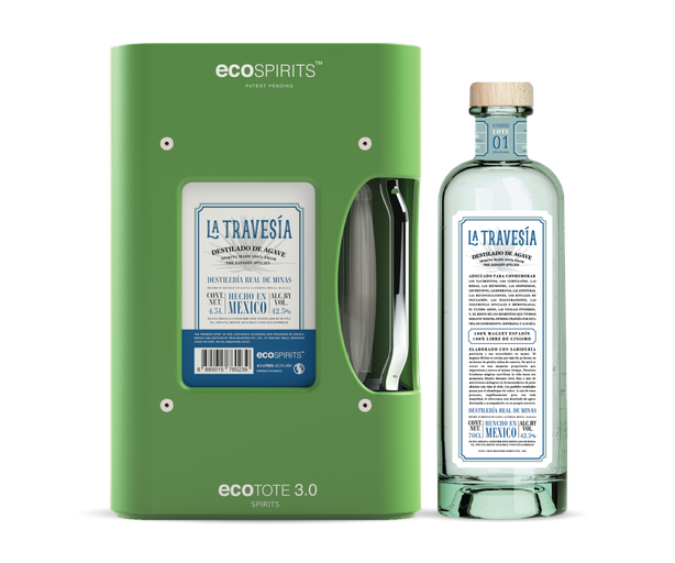 La Travesia Destilado De Agave Espadin Ecospirits 4.5lt