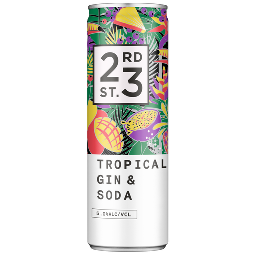 23rd Street Tropical Gin & Soda 5% 300ml