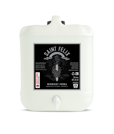 Saint Felix Distillery Midnight Vodka 20lt