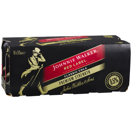 Johnnie Walker & Cola 375ml 6.5% 375ml 10Pk