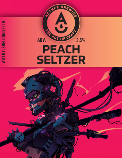 Aether Brewing Peach Seltzer 30lt