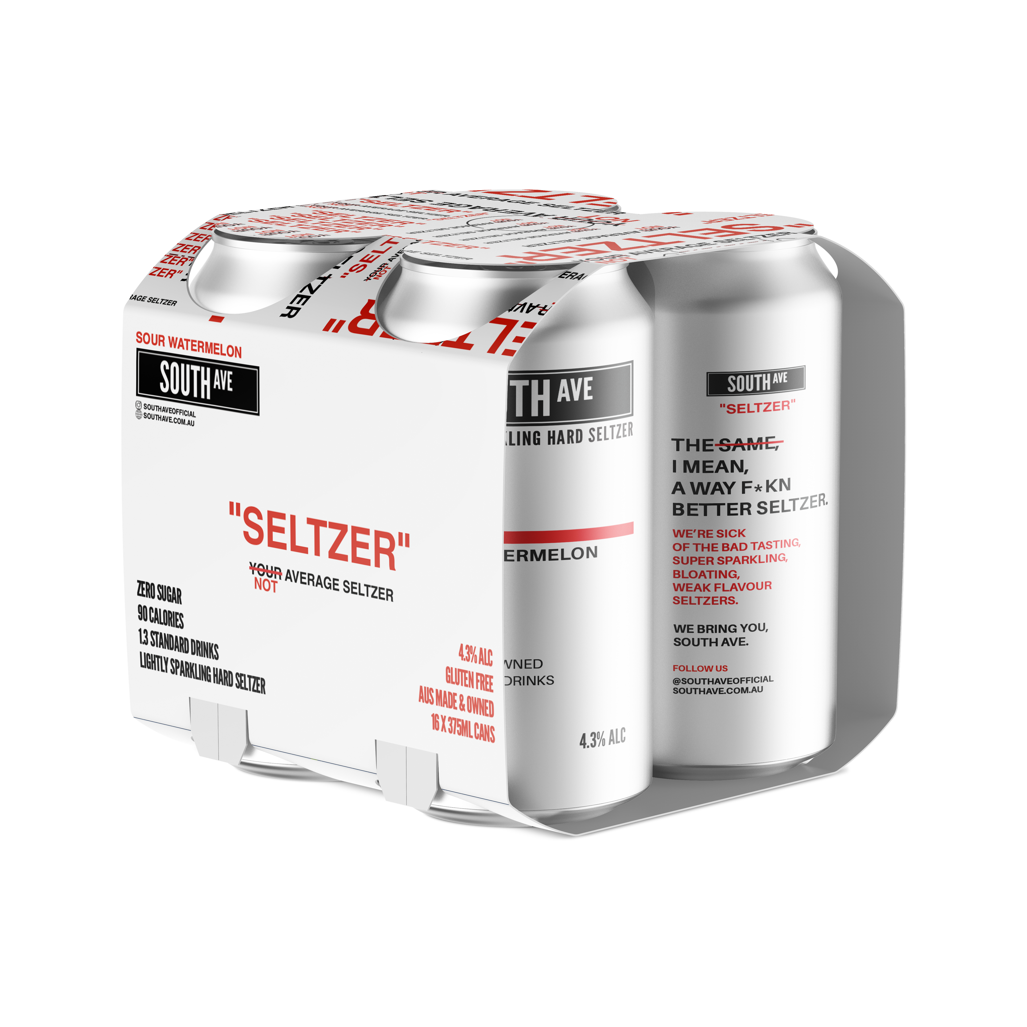 South Ave Sour Watermelon 'Seltzer' 375ml