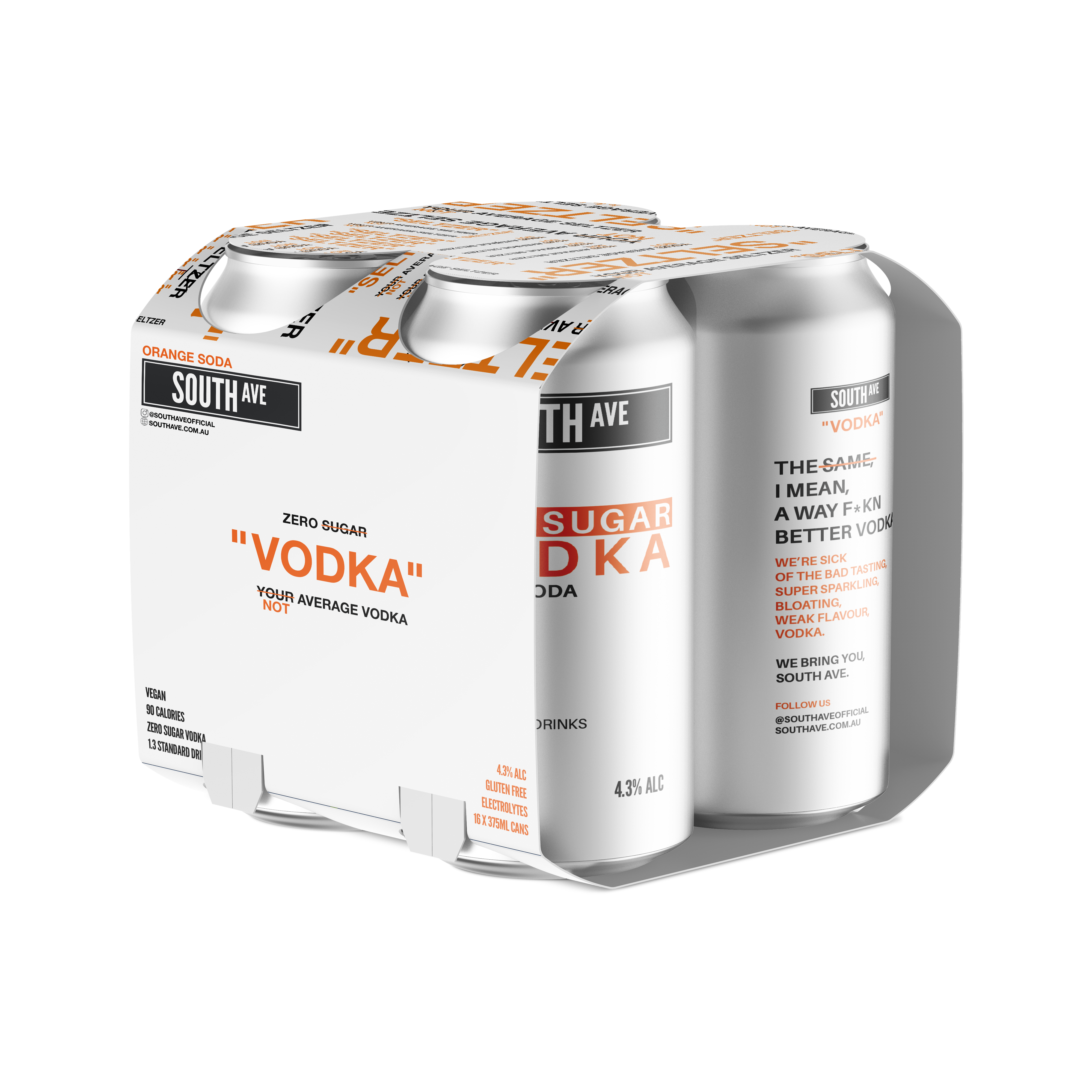 South Ave Orange Soda 'Vodka' 375ml