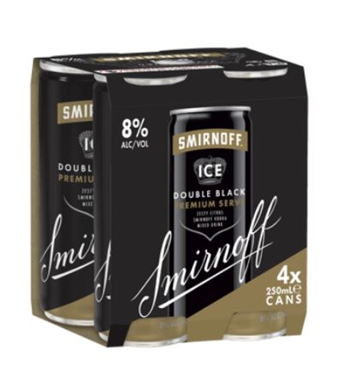 Smirnoff Ice Double Black 8% 250ml
