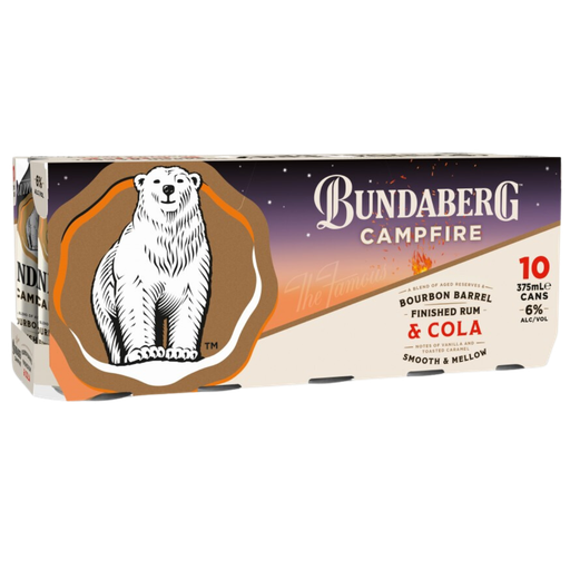 Bundaberg Campfire Bourbon Barrel 375ml 6% 3x10