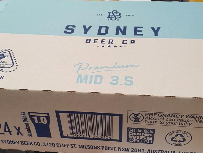 Sydney Beer Co 3.5 Mid Keg 50lt