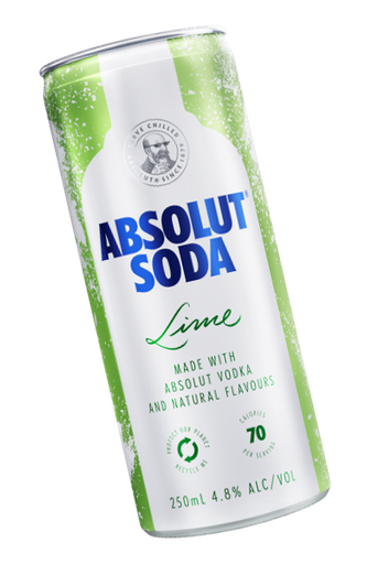 Absolut Lime & Soda (festival) 250ml