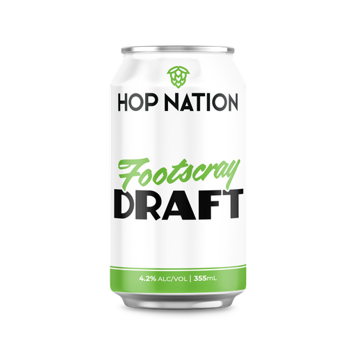 Hop Nation Footscray Draft Lager 355ml