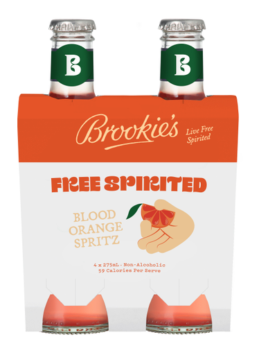 Brookies Free Spirited Non-alc Blood Orange 275ml