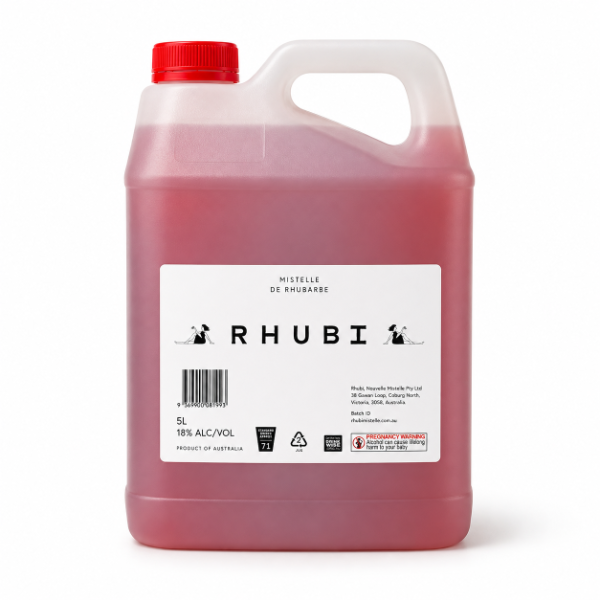 Rhubi Rhubarb Apéritif 5Lt
