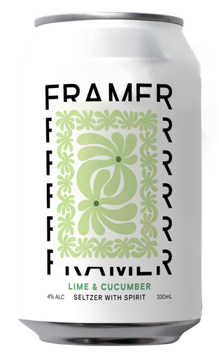 Framer Lime & Cucumber Seltzer 330ml