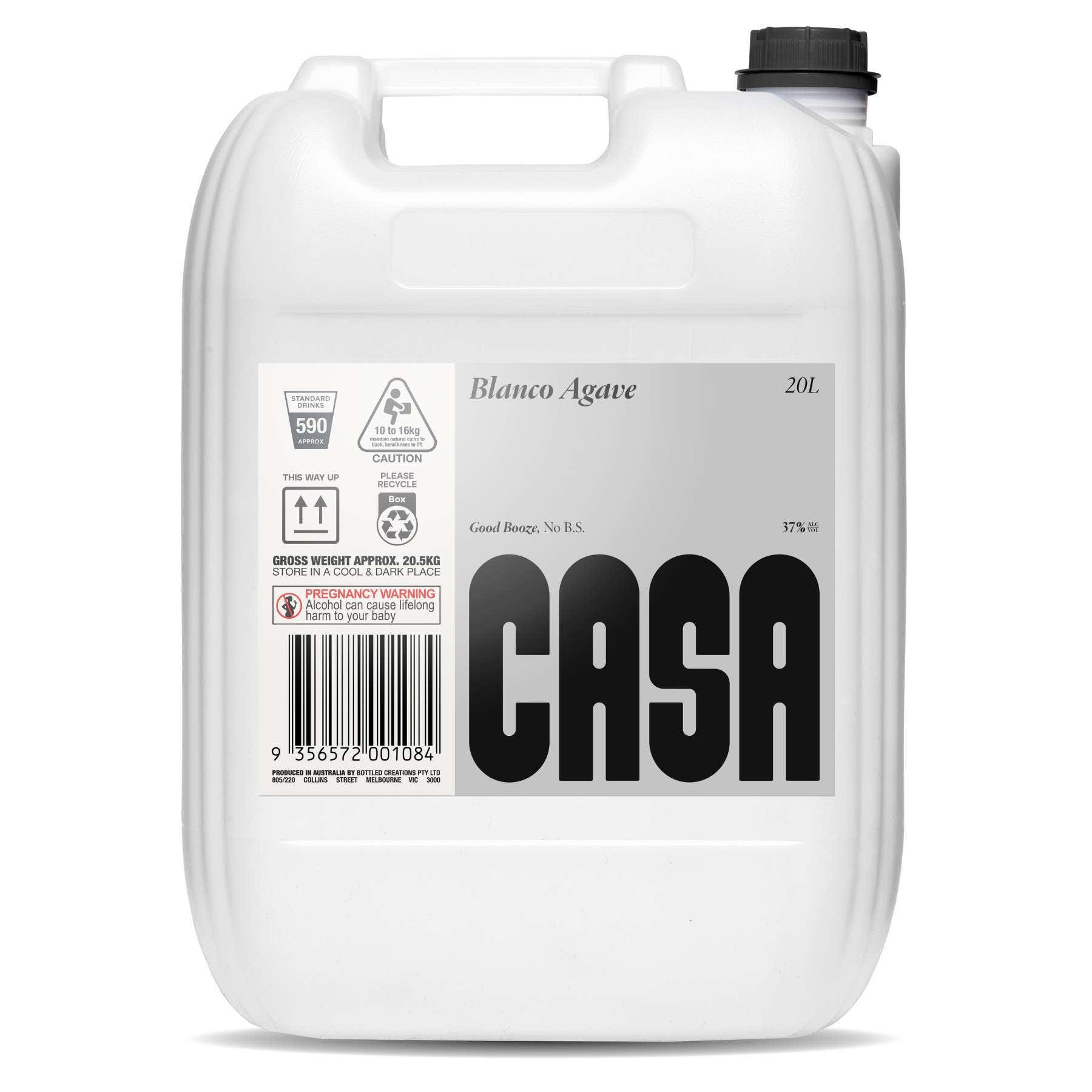 Casa Spirits Silver Tequila (agave) 20Lt