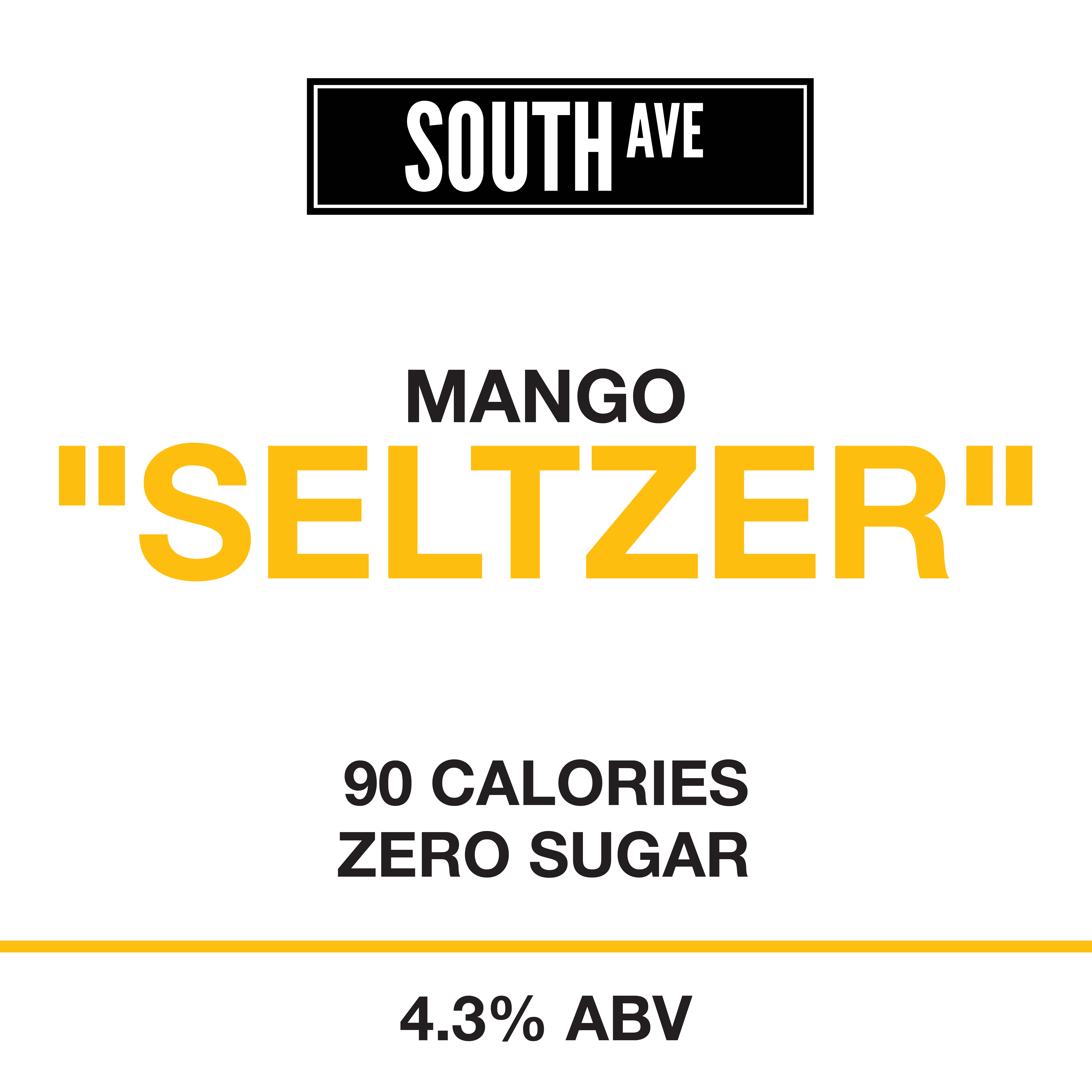 South Ave Mango Seltzer 50Lt