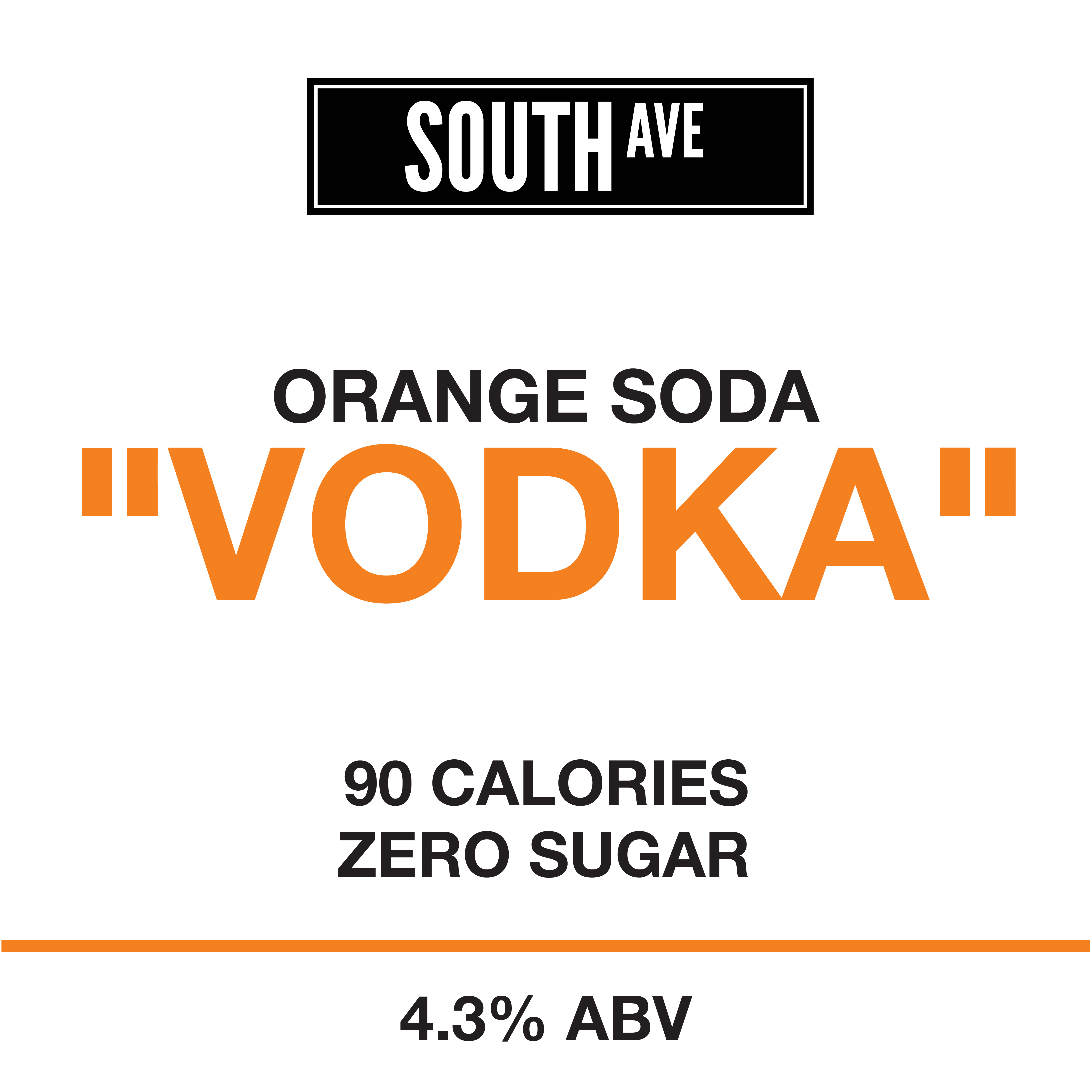 South Ave Orange Soda Vodka 50Lt
