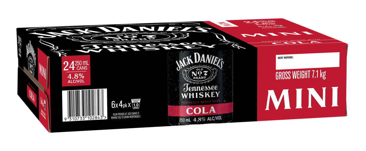 Jack Daniels & Cola 250ml