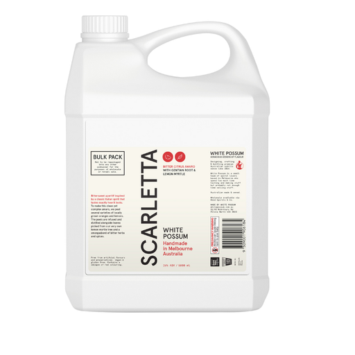 White Possum Scarletta Bitter Citrus Amaro 5Lt
