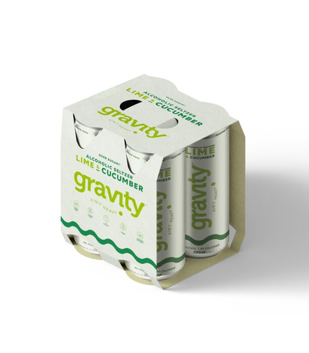 Gravity Seltzer Co. Lime & Cucumber Seltzer 330ml