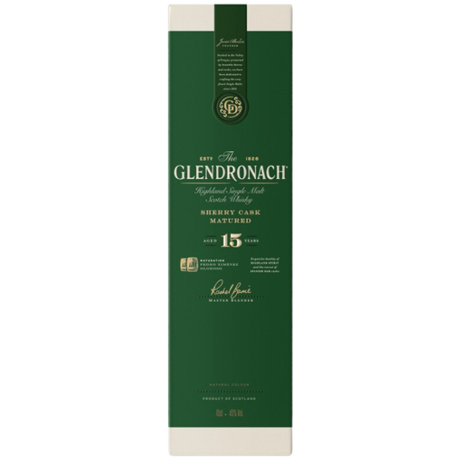 Glendronach 15 Year Old New 700ml