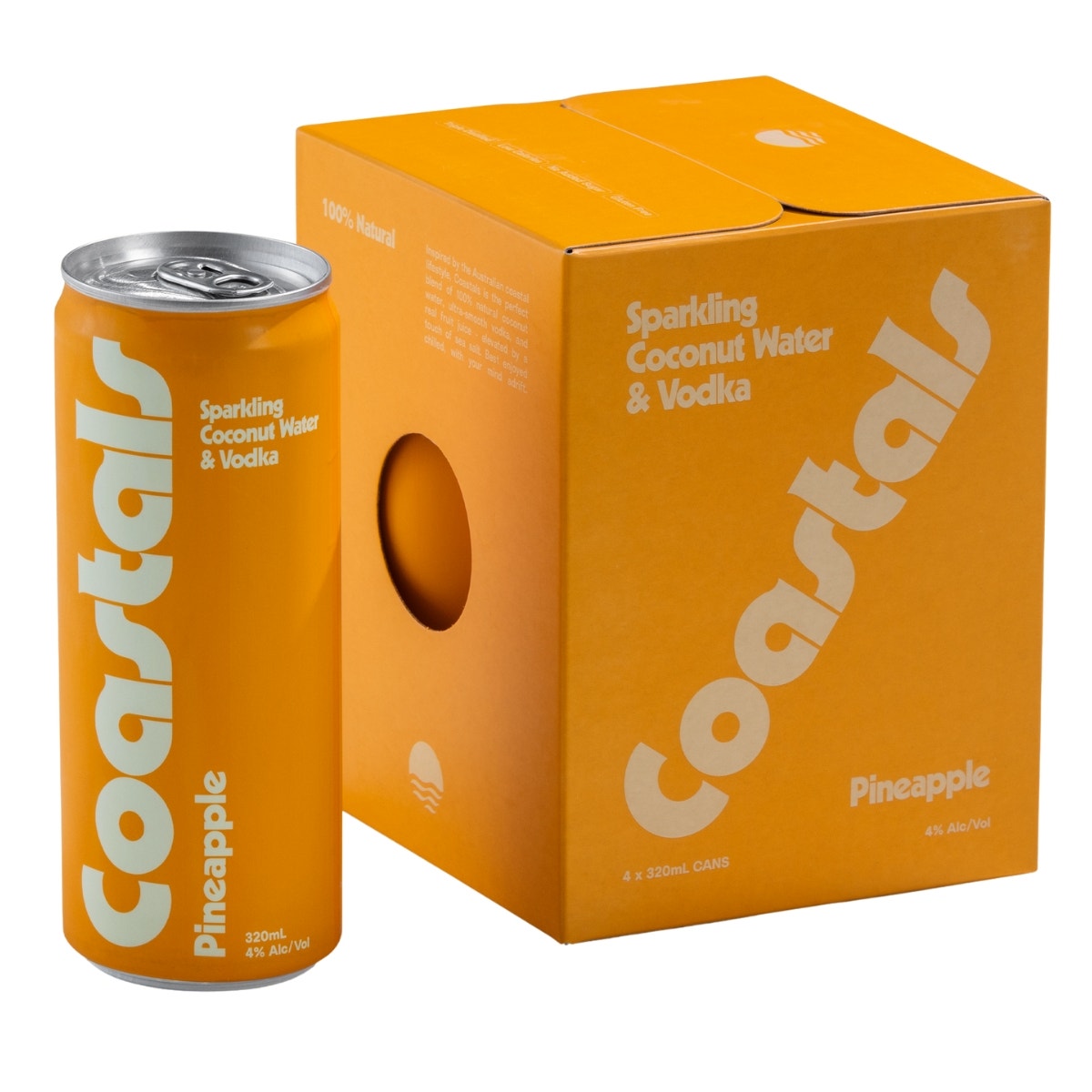 Coastal's Hard Coco Water - Pineapple 320ml