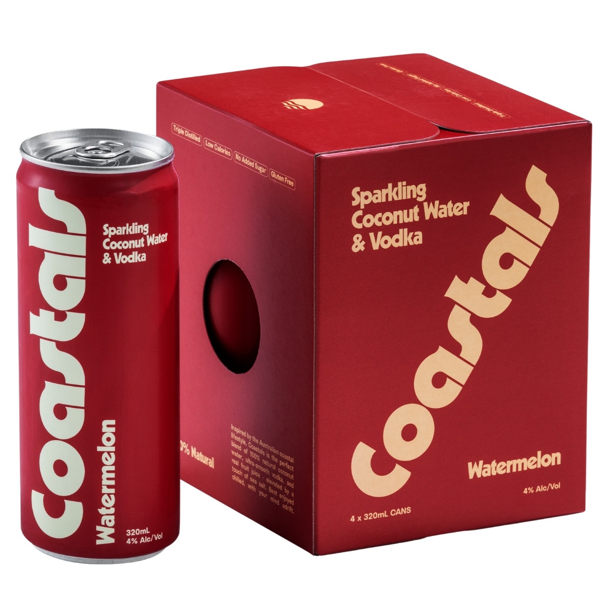Coastal's Hard Coco Water - Watermelon 320ml