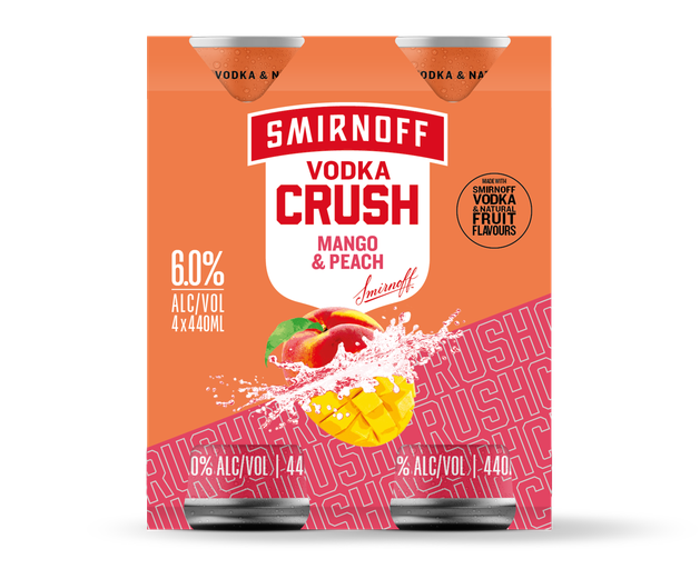Smirnoff Crush Peach & Mango 440ml
