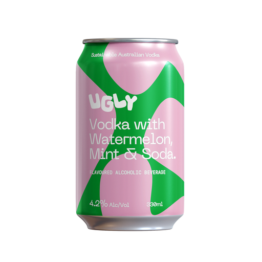 Ugly Vodka Rtd Watermelon Mint 330ml