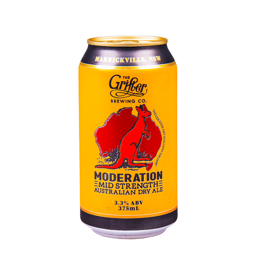 The Grifter Brewing Co Moderation Mid Strength 375ml