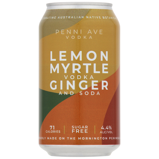 Penni Ave Distillery Lemon Myrtle Vodka With Ginger And Soda 355ml