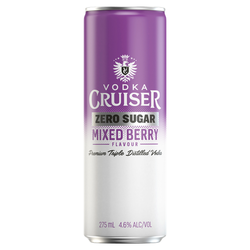 Vodka Cruiser Zero Sugar Mixed Berry 275ml