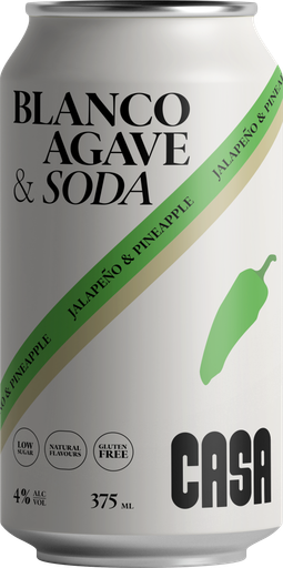 Casa Spirits Blanco Agave & Soda W/ Jalapeno & Pineapple 375ml