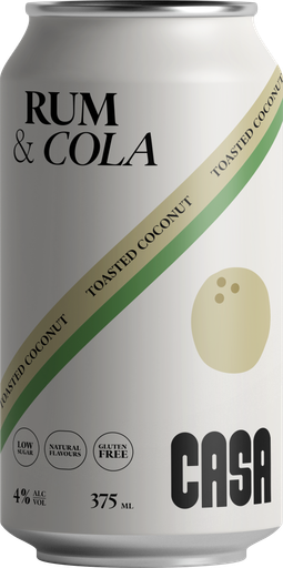 Casa Spirits Rum & Cola W/ Toasted Coconut 375ml