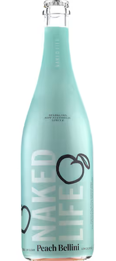 Naked Life Sparkling Non-alcoholic Peach Bellini Spritz 750ml
