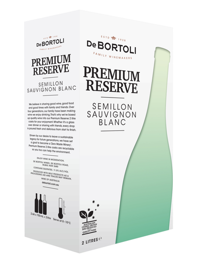 De Bortoli Premium Reserve Semillion Sauvignon Blanc 2lt