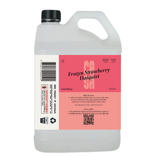 Casa Spirits Frozen Strawberry Daiquiri Concentrate 5Lt