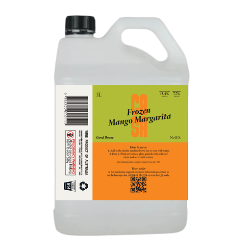 Casa Spirits Frozen Mango Margarita Concentrate 5lt