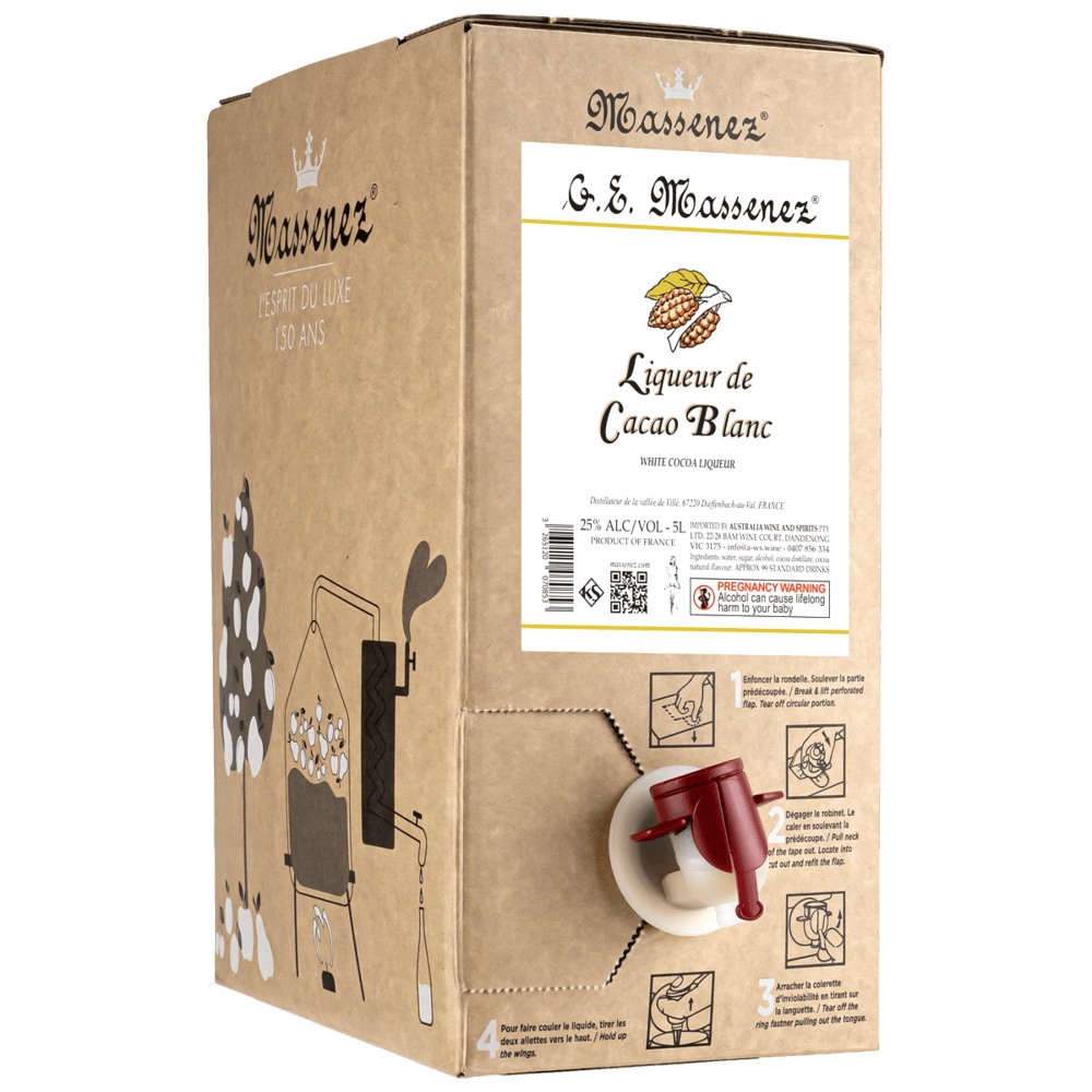 Massenez White Cocoa Chocolate Cacao 5Lt