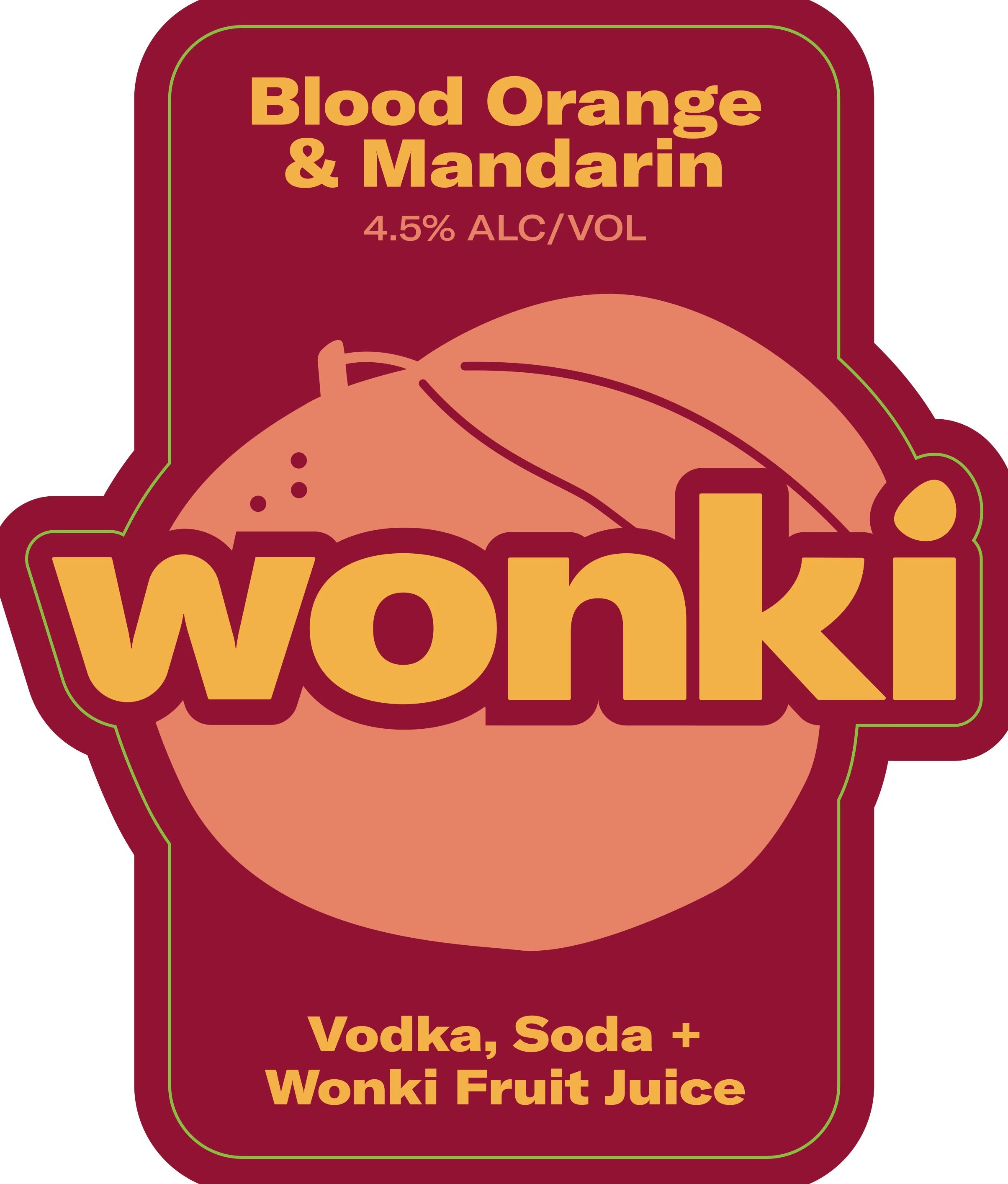 Wonki Blood Orange And Mandarin 50Lt