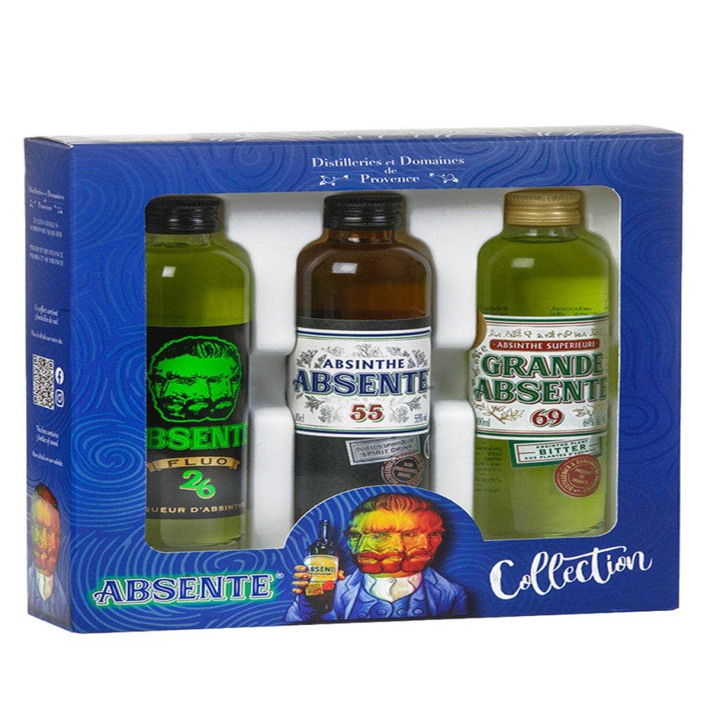 Distilleries Et Domaines De Provence Absinthe Collection 3 Bottles X 100ml