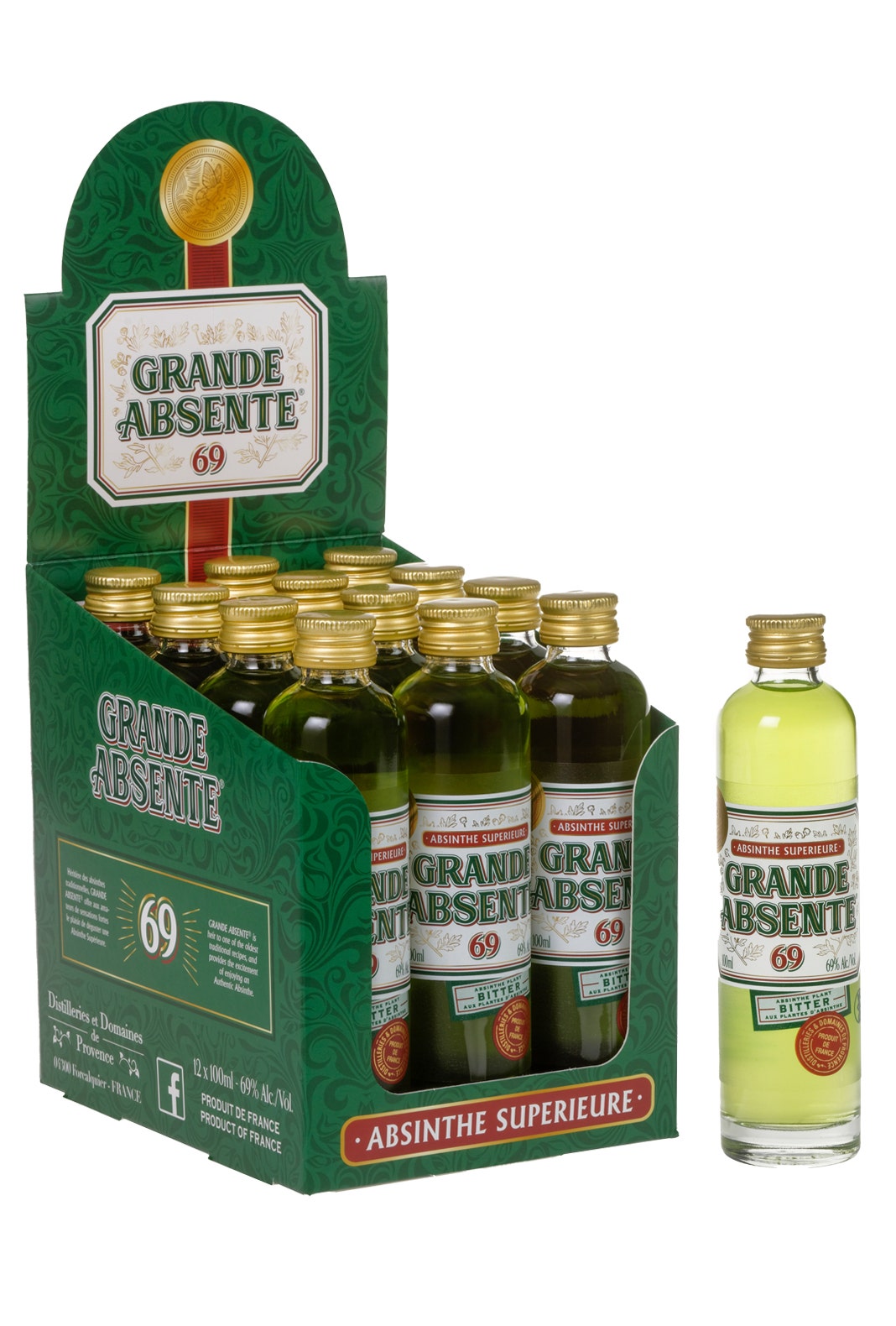 Distilleries Et Domaines De Provence Grande Absente 12x100ml (Display Box)