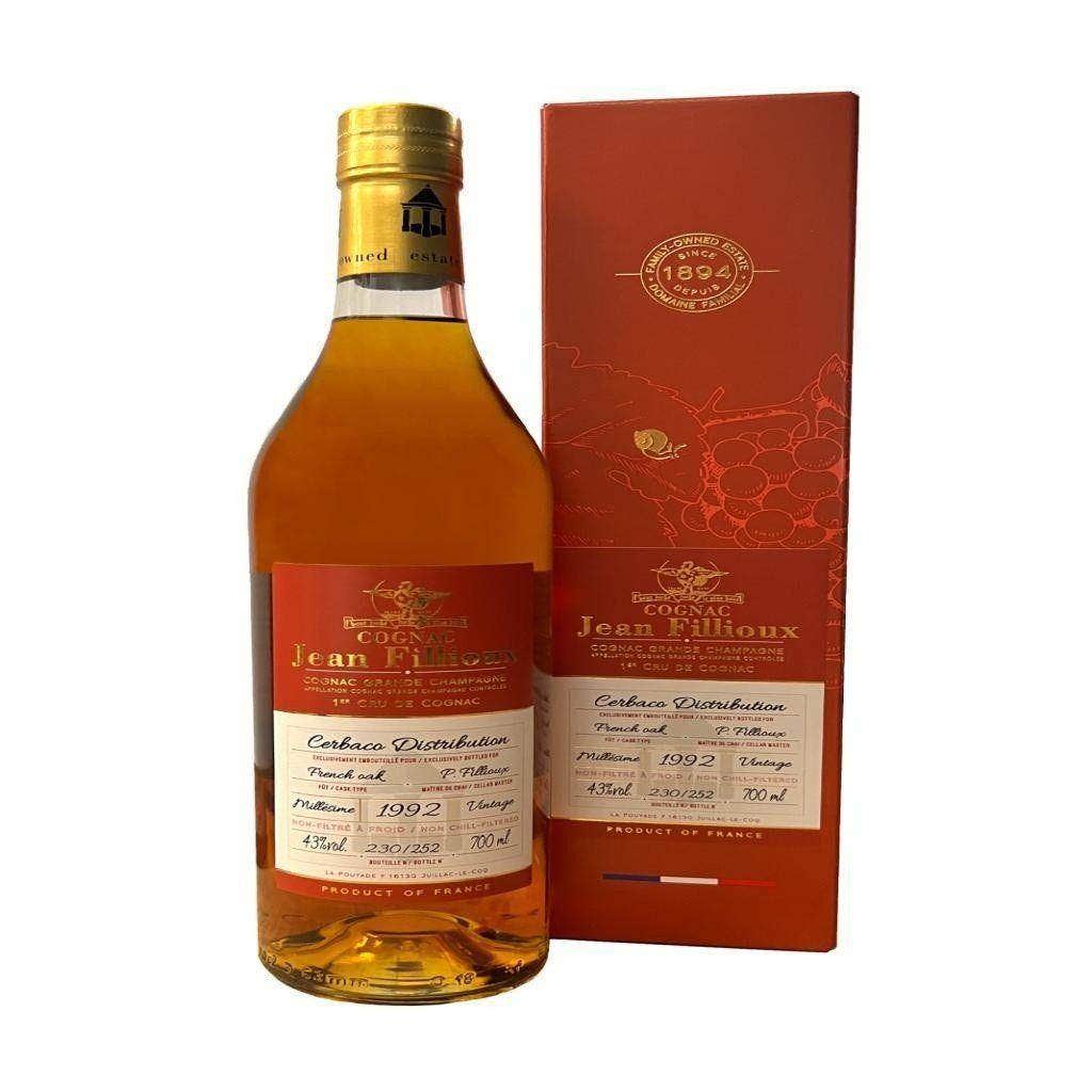 Jean Fillioux 1992 Cognac Grande Champagne700ml