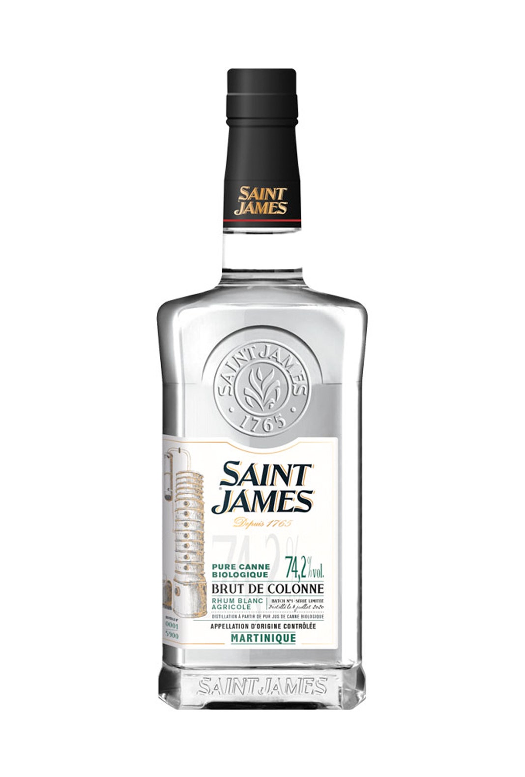 Saint James Organic Rum Agricole Blanc 700ml