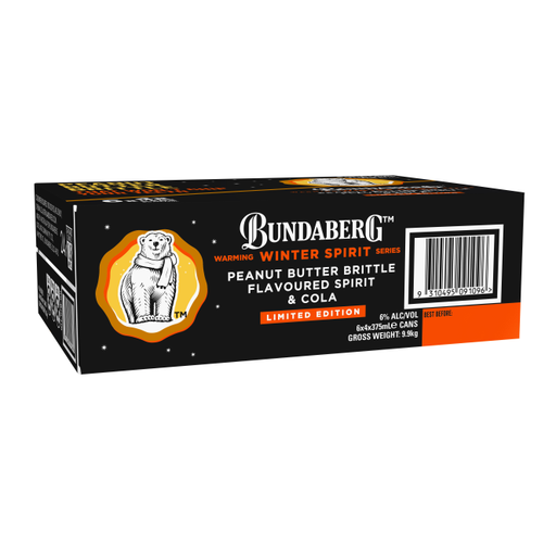 Bundaberg Rum Peanut Butter Brittle & Cola Can 375ml