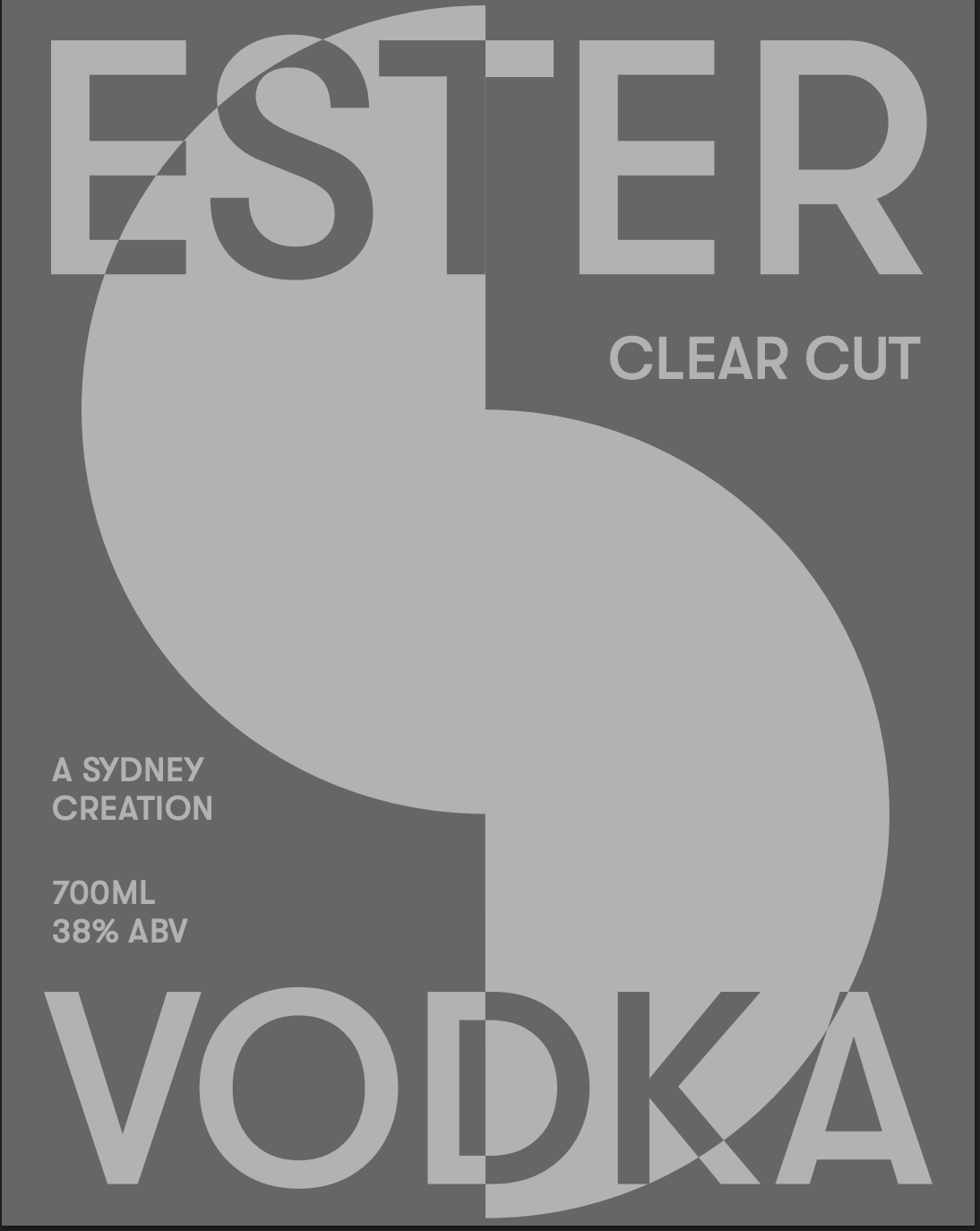 Ester Clear Cut Vodka - 15Lt
