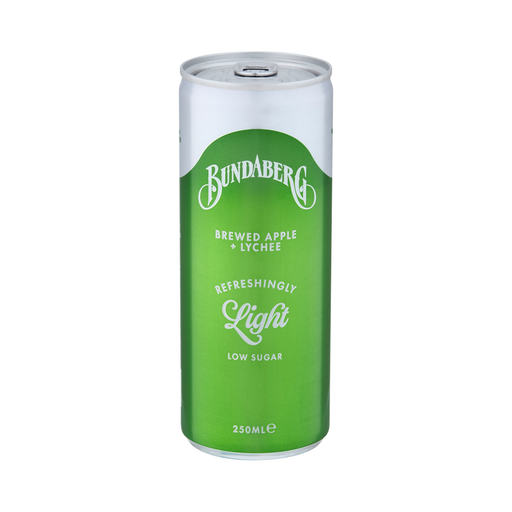 Bundaberg Refreshingly Light - Apple & Lychee 250ml