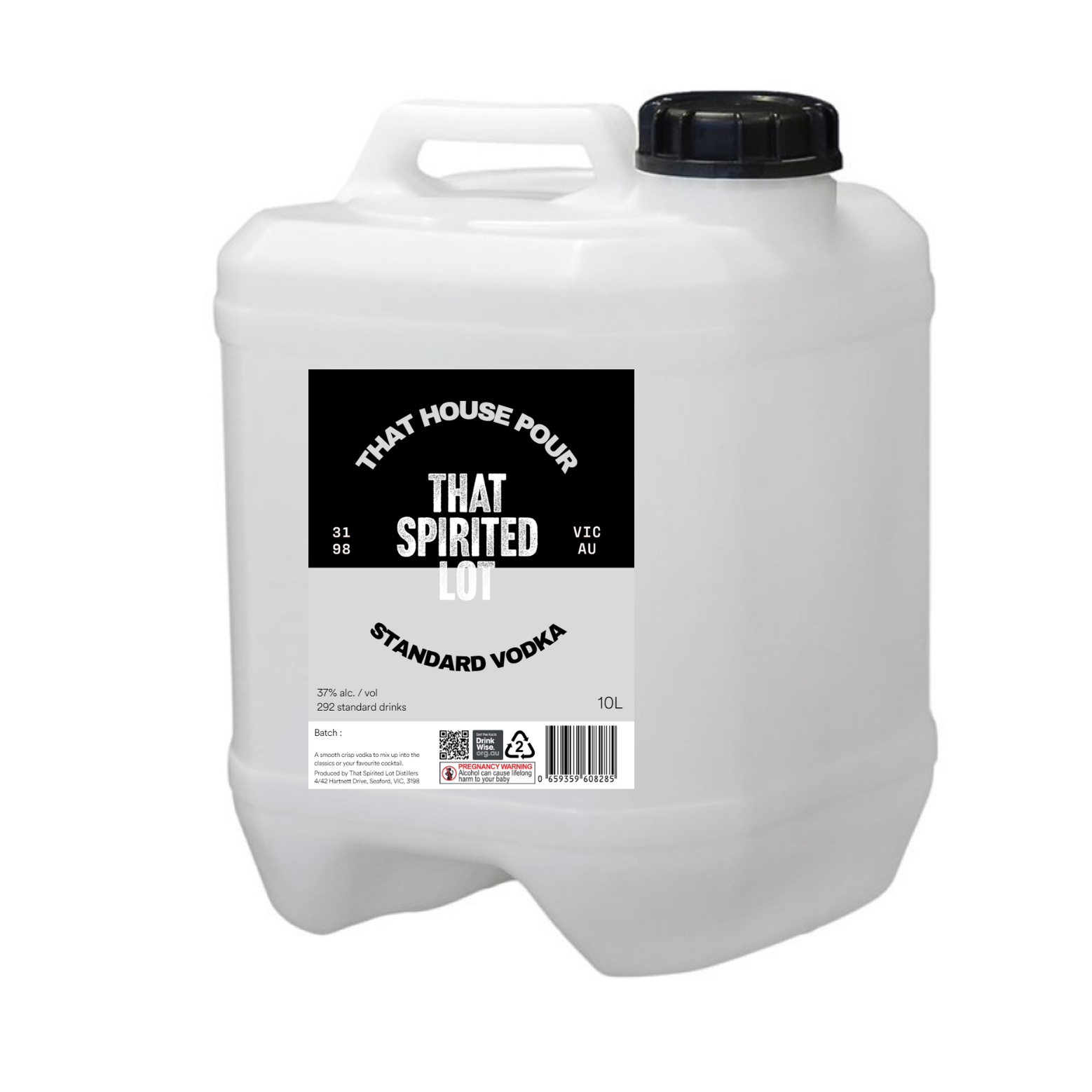 That Spirited Lot That House Pour Standard Vodka 10Lt