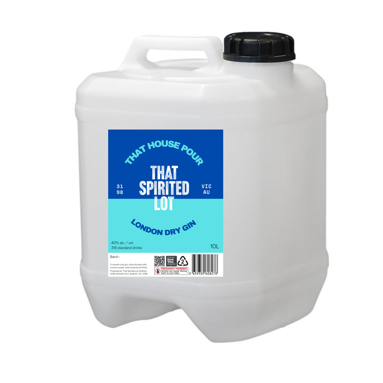 That Spirited Lot That House Pour Gin 10Lt