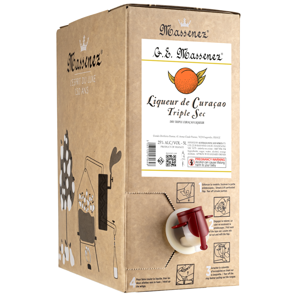 Massenez Triple Sec Orange Curacao Liqueur 35% Bulk 5000ml