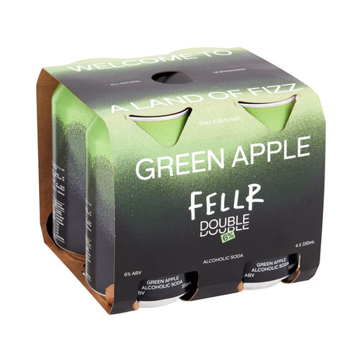 Fellr Double Alcoholic Soda Green Apple 330ml